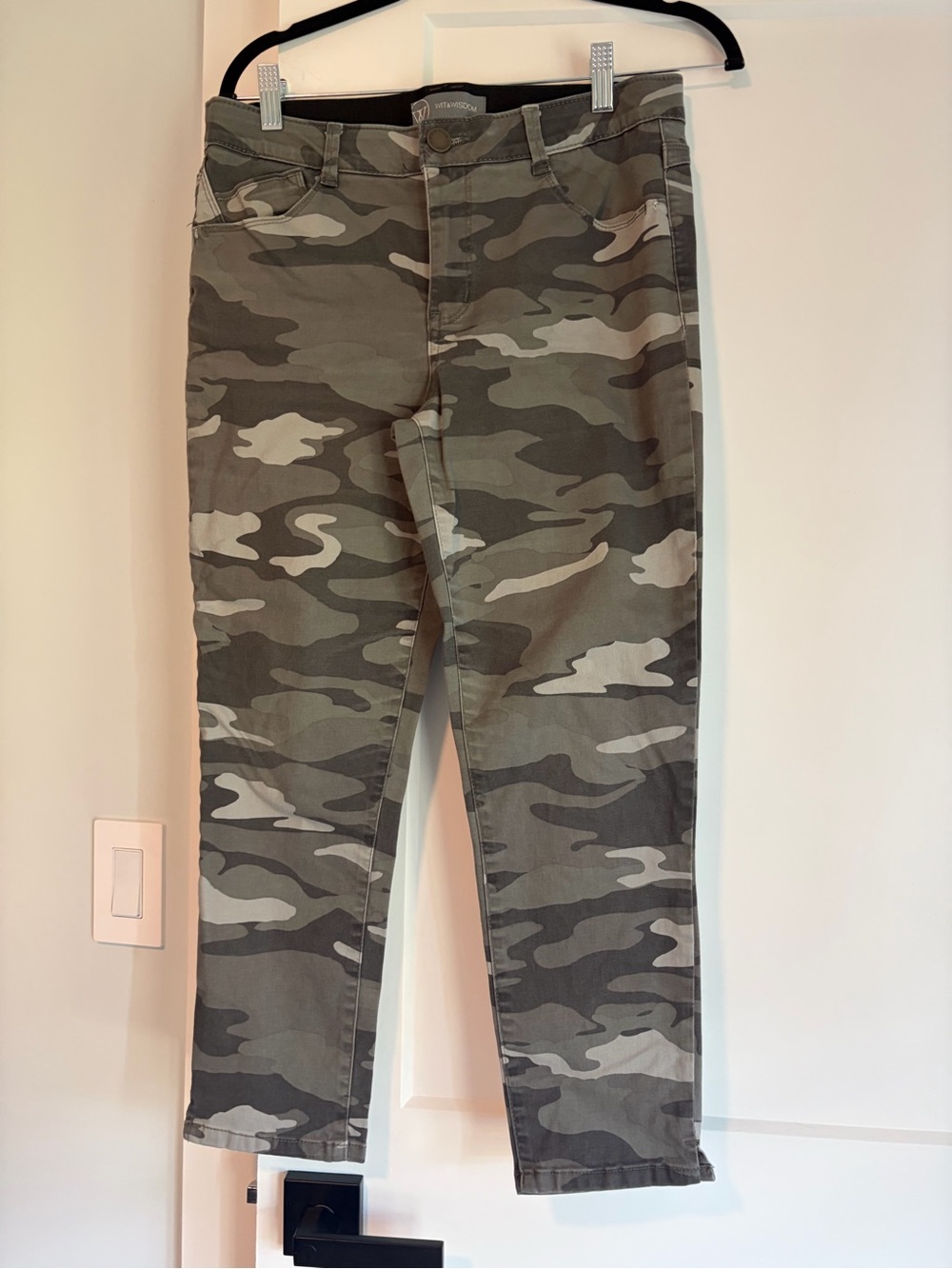 Wit & Wisdom Ab-Solution Camo Skinny Ankle Jeans 6P Camouflage